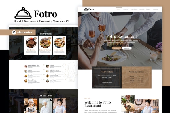 Fotro  – Food & Restaurant Elementor Template Kit