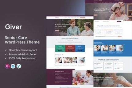 Giver - Senior Care Wordpress Theme