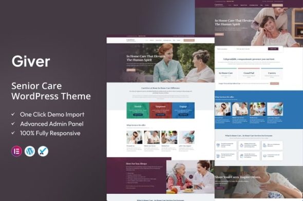 Giver 1.7 – Senior Care WordPress Theme
