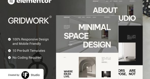 Gridwork - Interior Architecture & Styling Elementor Template Kit