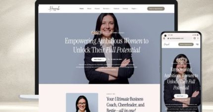 Hannah - Female Coach & Consultant Elementor Template Kit