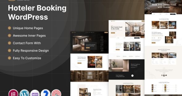 Hoteler - Hotel Booking WordPress Theme