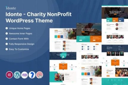 Idonte - Charity NonProfit WordPress Theme