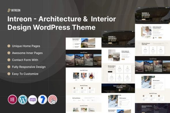 Intreon 7.0 – Architecture & Interior WordPress Theme