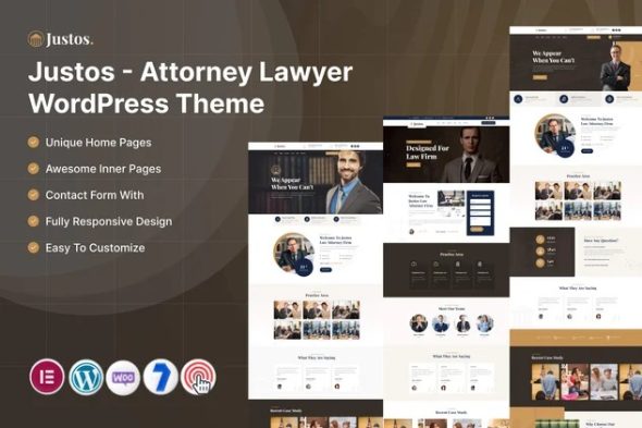 Justos 7.0 – Attorney Lawyer WordPress Theme