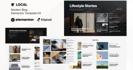 Local - Modern Blog & Magazine Elementor Template Kit