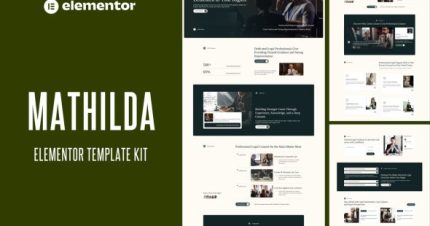 Mathilda - Lawyer & Attorney Service Elementor Template Kit