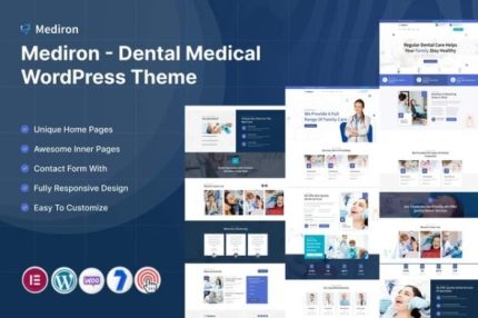 Mediron - Dental Medical Wordpress Theme