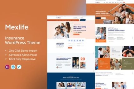 Mexlife - Insurance Wordpress Theme for Agencies