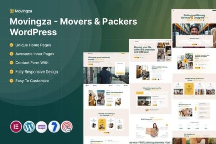 Movingza - Movers & Packers Wordpress Theme