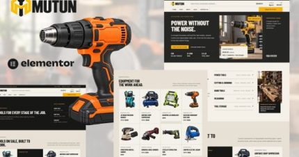 Mutun - Power Tools & Hardware Store Elementor Pro Template Kit