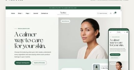 Neriva - Beauty & Skincare WooCommerce Theme