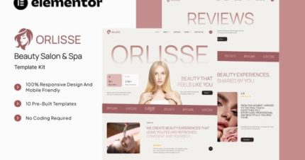 Orlisse - Beauty Salon & Spa Elementor Template Kit