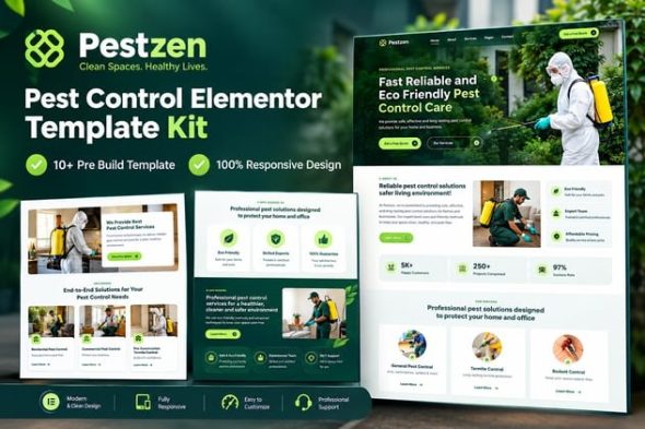 Pestzen  – Pest Control Elementor Template Kit