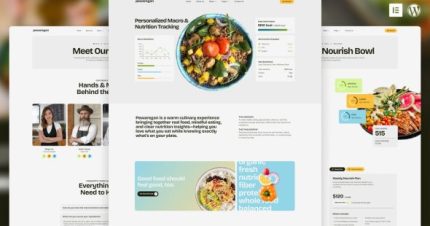 Pewaregan - Modern Food & Nutrition Elementor Template Kit