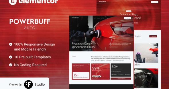PowerBuff Auto  – Car Detailing & Vehicle Protection Template Kit