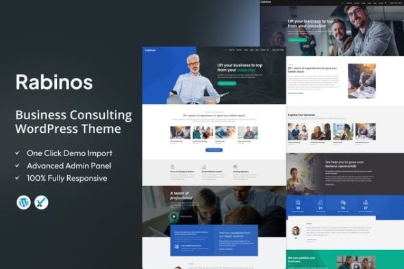 Rabinos 2.3 – Business Consulting WordPress Theme