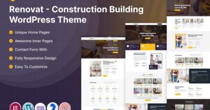 Renovat - Construction Building WordPress Theme