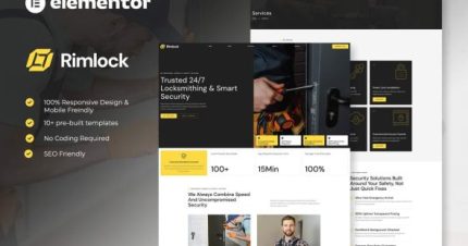 Rimlock - Locksmith & Key Maker Service Elementor Template Kit