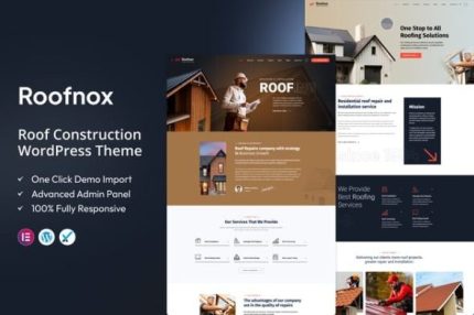 Roofnox - Roof Construction Wordpress Theme