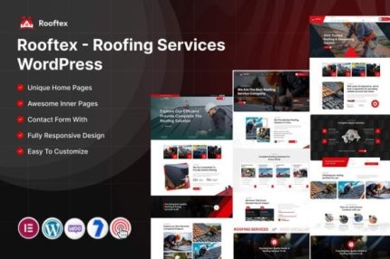 Rooftex - Roofing Services Wordpress Theme
