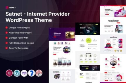 Satnet - Internet Provider Wordpress Theme