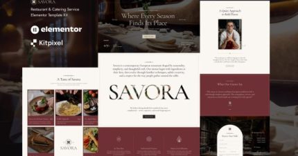 Savora - Restaurant & Catering Service Elementor Template Kit