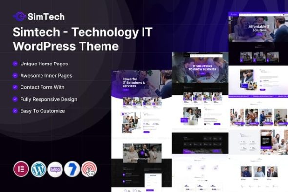 Simtech 8.0 – Technology IT WordPress Theme
