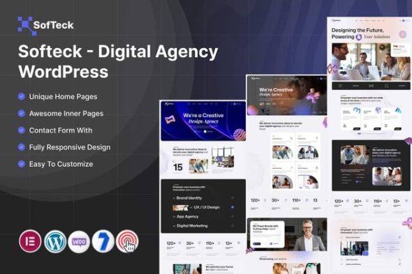 Softeck 5.0 – Digital Agency WordPress Theme