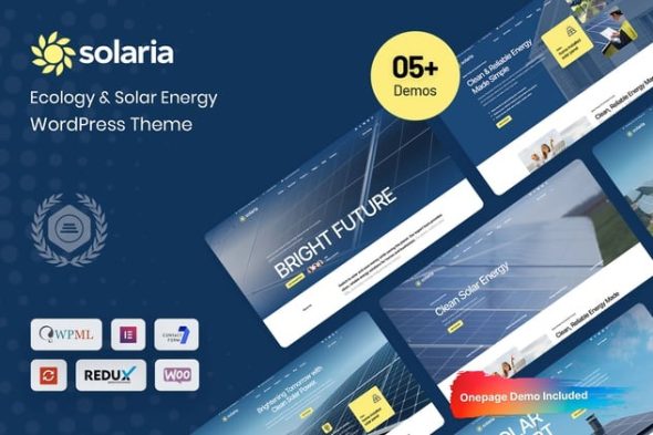 Solaria 1.0.1 – Solar Energy & Ecology WordPress Theme