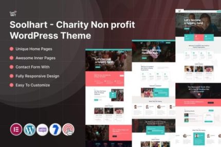 Soolhart - Charity Nonprofit Wordpress Theme