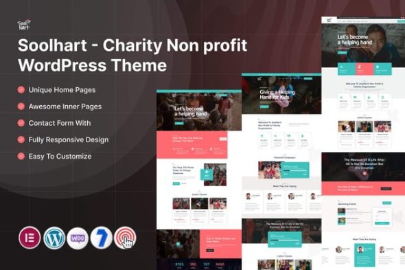 Soolhart 7.0 – Charity Nonprofit WordPress Theme
