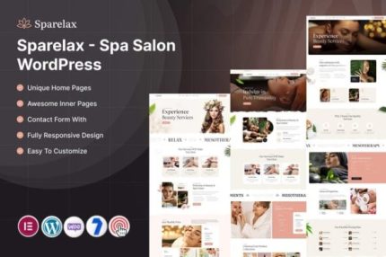 Sparelax - Spa Salon Wordpress Theme