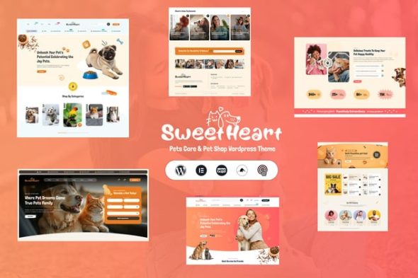 SweetHeart 1.0.3 – Pet Care & Pet Shop WordPress Theme