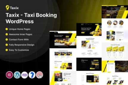 Taxix - Taxi Booking Wordpress Theme