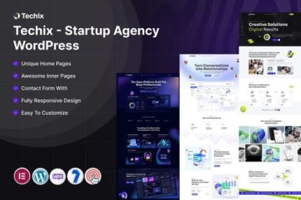 Techix - Startup Agency Wordpress Theme