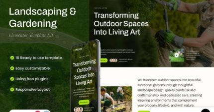 Verdina - Landscaping & Gardening Elementor Template Kit