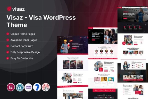 Visaz 7.0 – Visa WordPress Theme
