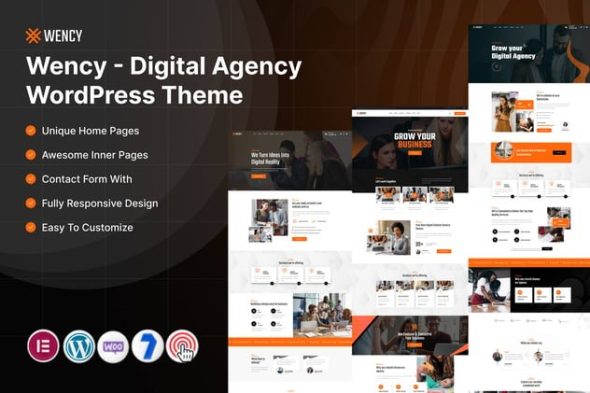 Wency 7.0 – Digital Agency WordPress Theme