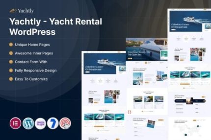 Yachtly - Yacht Rental Wordpress Theme