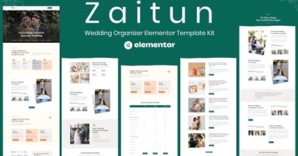 Zaitun - Wedding Organizer Elementor Template Kit