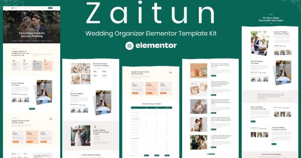Zaitun  – Wedding Organizer Elementor Template Kit