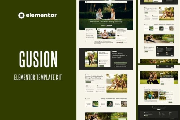 Gusion  – Natural Healing & Holistic Therapy Elementor Template Kit