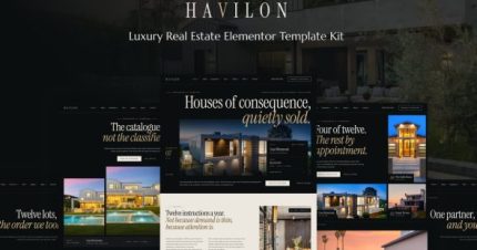 Havilon - Luxury Real Estate Elementor Template Kit