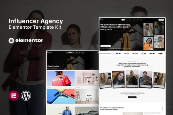 Influency – Influencer Agency Elementor Template Kit