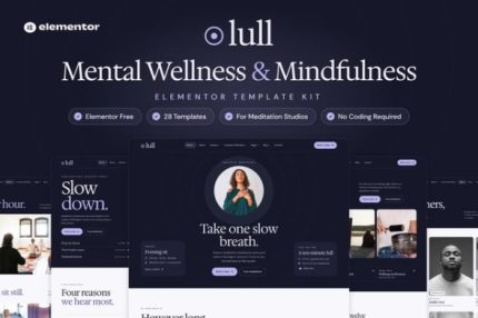 Lull - Mental Wellness & Mindfulness Elementor Template Kit