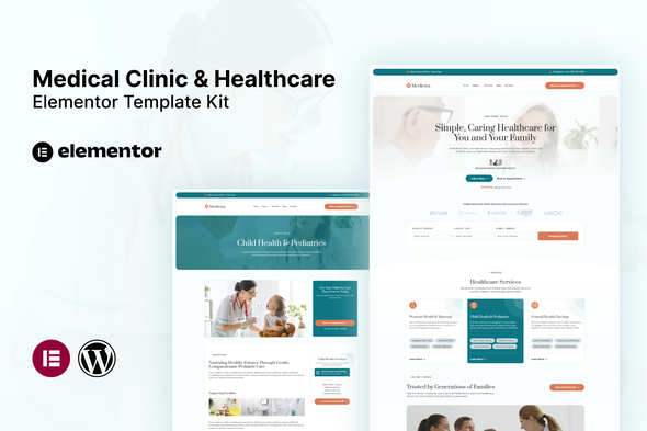 Medictra  – Medical Clinic & Healthcare Elementor Template Kit