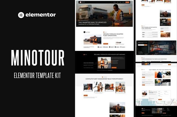 Minotour  – Fleet & Vehicle Operations Services Website Elementor Kit