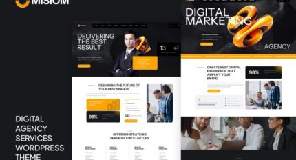 Misiom - Digital Agency Services WordPress Theme