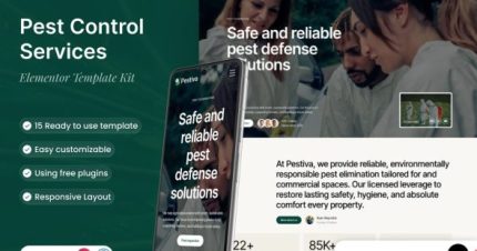 Pestiva - Pest Control Services Elementor Template Kit